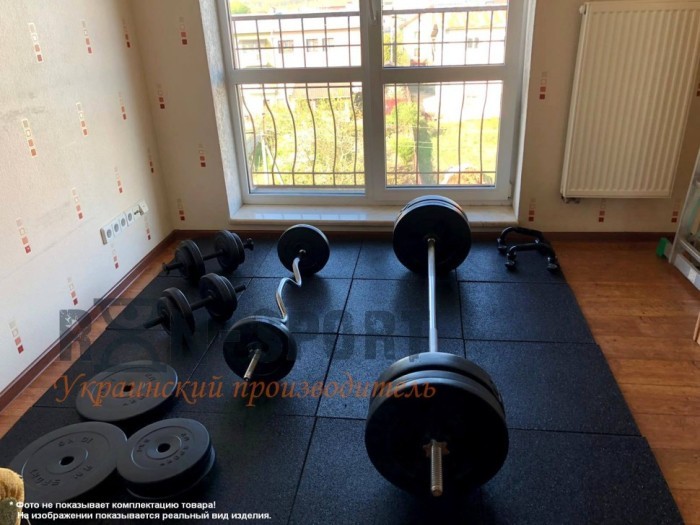 Штанга набірна 103 кг RN-Sport з ABS покриттям + рукавички, укр, укр