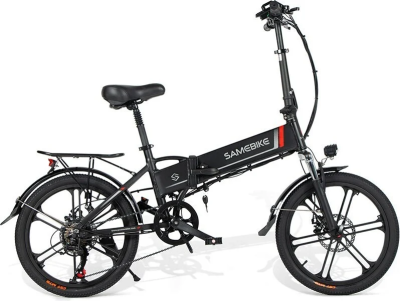 Электровелосипед SAMEBIKE 20LVXD30-II (350 Вт; 10 А/час; 48 В), колеса 20", с ручкой газа, черный