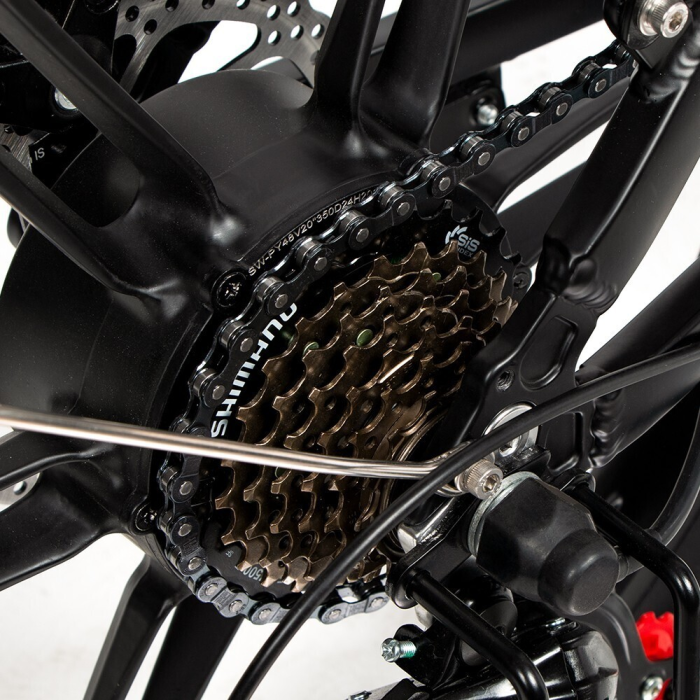 Электровелосипед SAMEBIKE 20LVXD30-II (350 Вт; 10 А/час; 48 В), колеса 20", с ручкой газа, черный