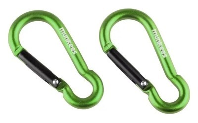 Munkees 3235 карабин Pear 5 мм x 50 мм (пара) grass green