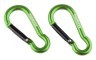 Munkees 3235 карабін Pear 5 мм x 50 мм (пара) grass green, укр