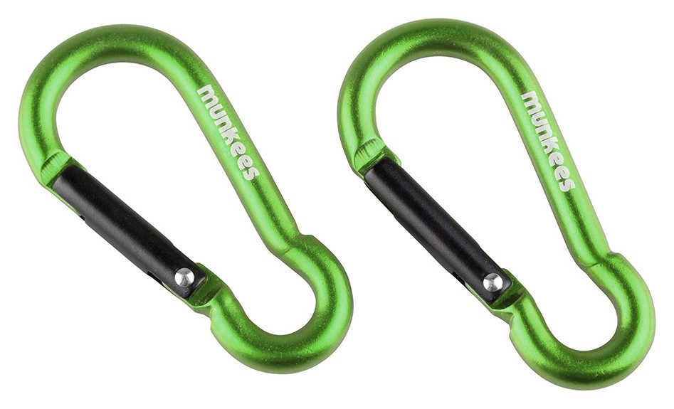 Munkees 3235 карабин Pear 5 мм x 50 мм (пара) grass green