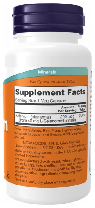 Selenium 200 mcg - 90 vcaps