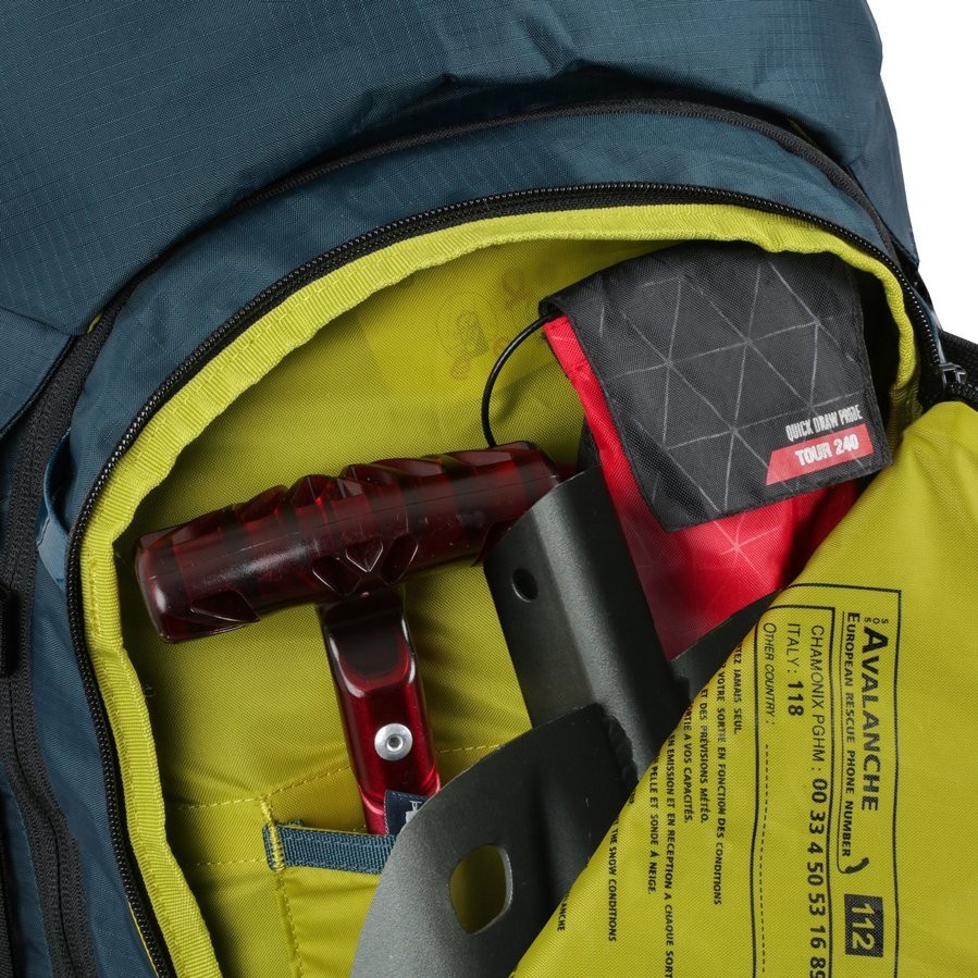 Рюкзак лавинный Millet NEO 40 ARS в комплекте с картриджами 40 L Orion blue/wild lime (MIS2098-WRH)