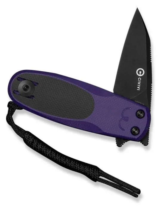 Нож складной карманный Civivi Purr, (4.65 см) Nitro-V / G10 фиолетовый/черный