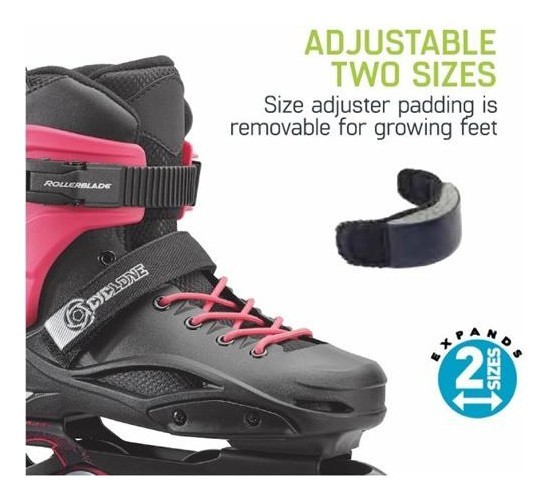 Роликовые коньки для подростков Rollerblade CYCLONE G 38-40 (240-255мм) Black/Pink (7851700 7Y9)