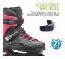 Роликові коньки для підлітків Rollerblade CYCLONE G 38-40 (240-255мм) Black/pink (7851700 7Y9), укр Фото - 4