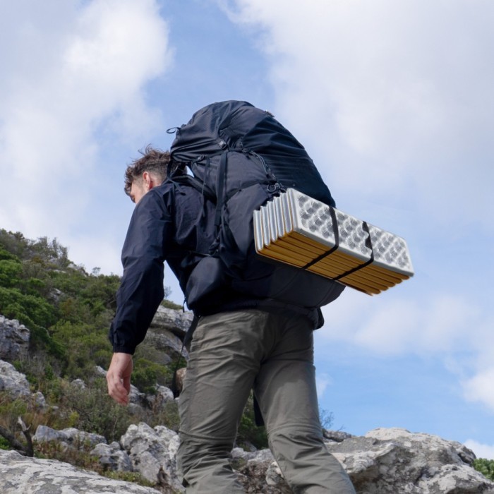 Килимок складний IXPE Naturehike CNK2550WS030, алюмінієва плівка, 18 мм, медово-золотий, укр, укр