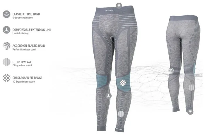 Термоштани чоловічі Accapi Ergocycle, XS/S, Anthracite/Silver