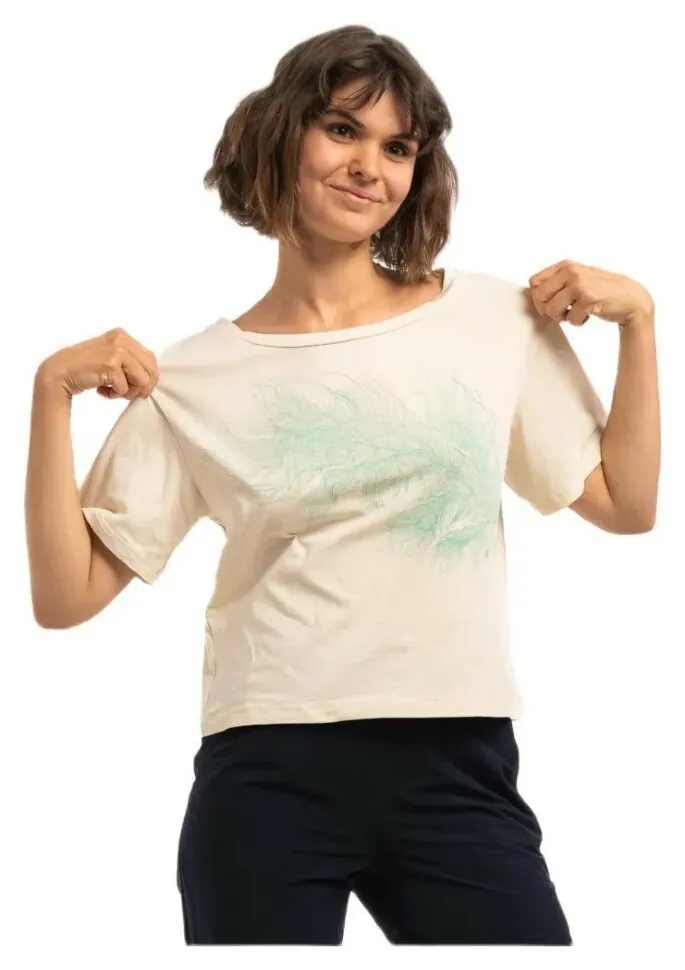 Футболка Turbat Misool Wmn (M cloud cream/green)