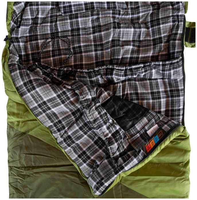 Спальний мішок Tramp Kingwood Long одеяло правий dark-olive/grey 230/100 UTRS-053L, укр, укр