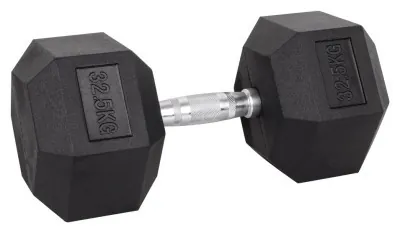 Гантель шестигранна inSPORTline Hexsteel 32,5 кг