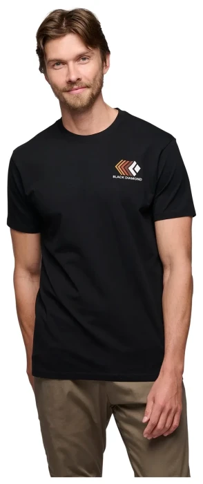 Мужская футболка Black Diamond M Faded SS Tee, Black, L