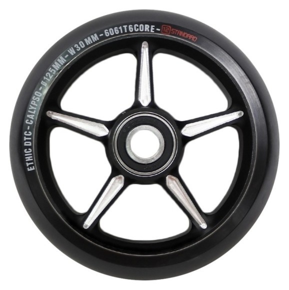 Колесо для трюкового самокату Ethic Calypso V1.5 Pro 125мм x 30мм - Black, укр