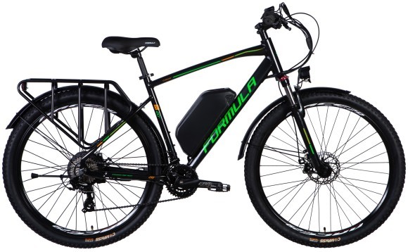 Велосипед з електроприводом 28" AL Formula eCURSOR MAN DD CS рама-20" 48B 17.5А*г 500Вт чорно-зелений YS 2498-1 2025, укр