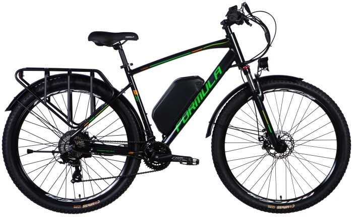 Велосипед с электроприводом 28" AL Formula eCURSOR MAN DD CS рама-20" 48B 17.5А*ч 500Вт черно-зеленый YS 2498-1 2025