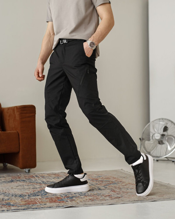 Брюки мужские рип-стоп черные. Брюки рип-стоп повседневные черные Pobedov Expedition