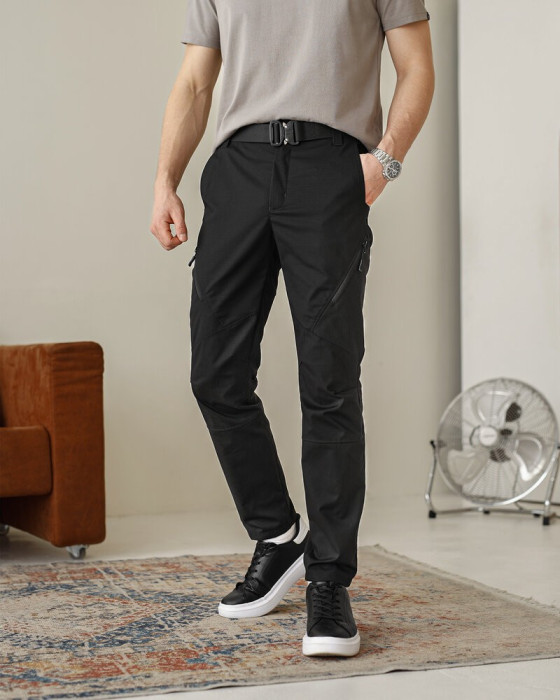 Брюки мужские рип-стоп черные. Брюки рип-стоп повседневные черные Pobedov Expedition