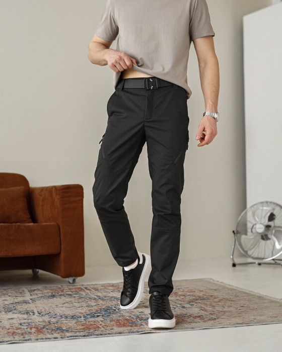 Брюки мужские рип-стоп черные. Брюки рип-стоп повседневные черные Pobedov Expedition