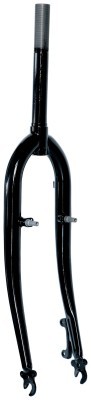 Вилка 26&quot; жорстка жесткая 1&quot; шток-190мм disc/v-br ST різьбова під ексцентрик чорний FSD