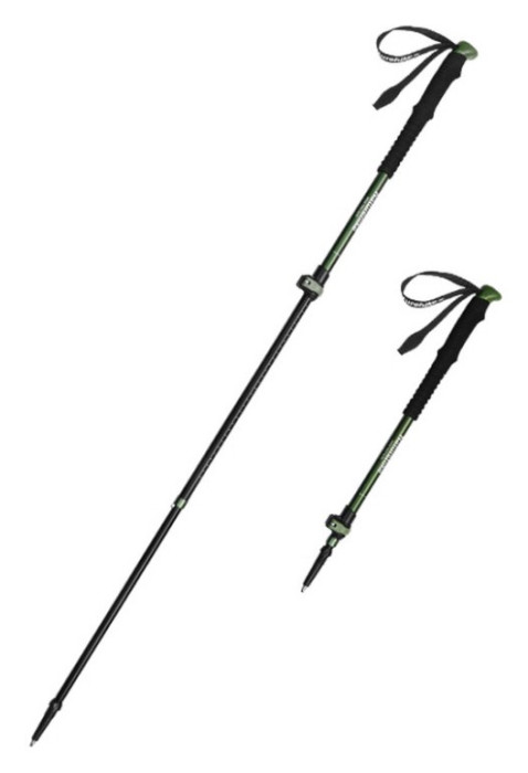 Трекінгова палиця 3-сек. Naturehike CNK2550DS010, 55-120 см, алюміній, зелена, укр, укр
