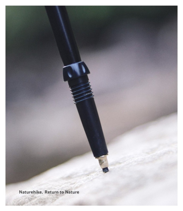 Трекінгова палиця 3-сек. Naturehike CNK2550DS010, 55-120 см, алюміній, зелена