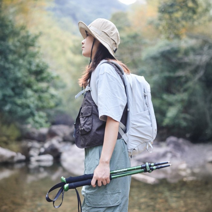 Трекінгова палиця 3-сек. Naturehike CNK2550DS010, 55-120 см, алюміній, зелена, укр, укр