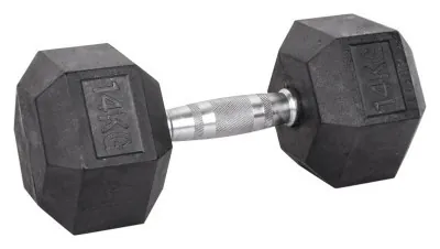 Гантель шестигранна inSPORTline Hexsteel 14 кг