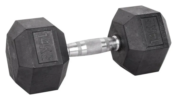 Гантель шестигранна inSPORTline Hexsteel 14 кг