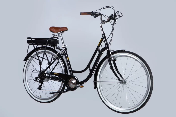 Велосипед з електроприводом 28" ST Dorozhnik eRETRO Vbr FR рама-19" 36B 13А*г 500Вт чорний 2026