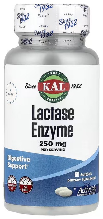 Lactase Enzyme 250mg - 60 softgels
