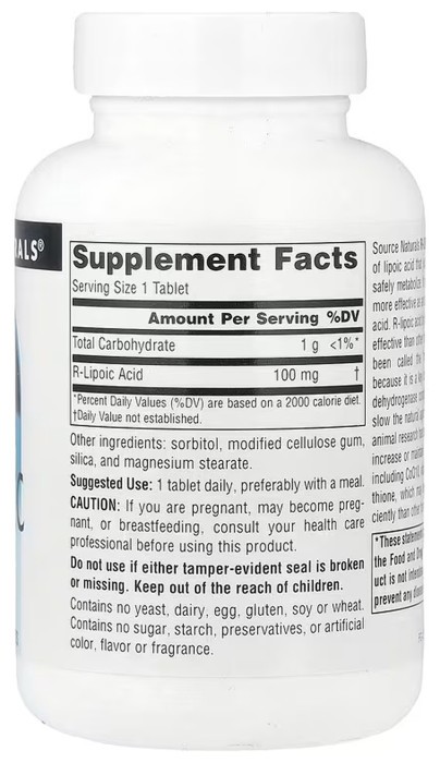 R-Lipoic Acid 100 mg - 120 tabs