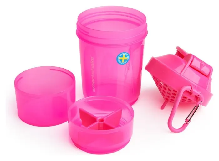Шейкер спортивний SmartShake Original2GO 600ml Neon Pink