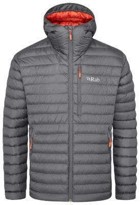 Чоловічий легкий пуховик Rab Microlight Alpine Jacket, Graphene