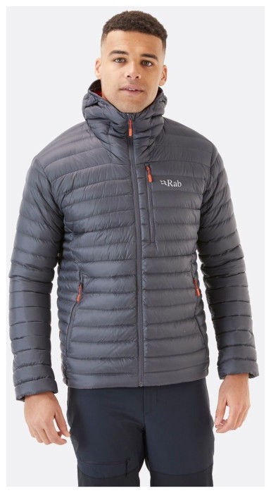 Чоловічий легкий пуховик Rab Microlight Alpine Jacket, Graphene