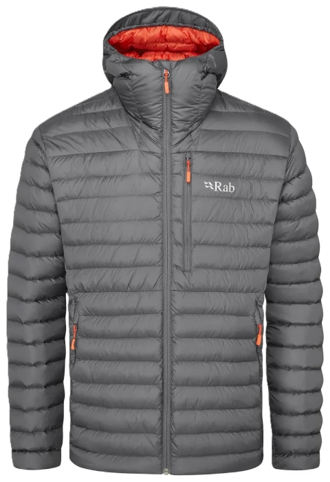 Чоловічий легкий пуховик Rab Microlight Alpine Jacket, Graphene