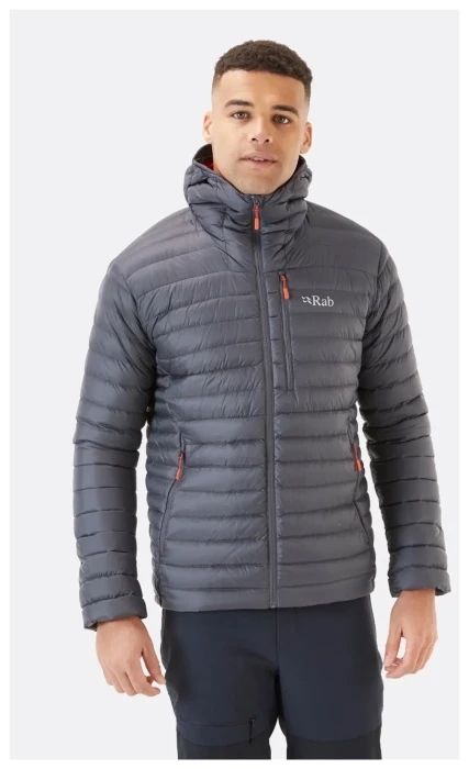 Чоловічий легкий пуховик Rab Microlight Alpine Jacket, Graphene