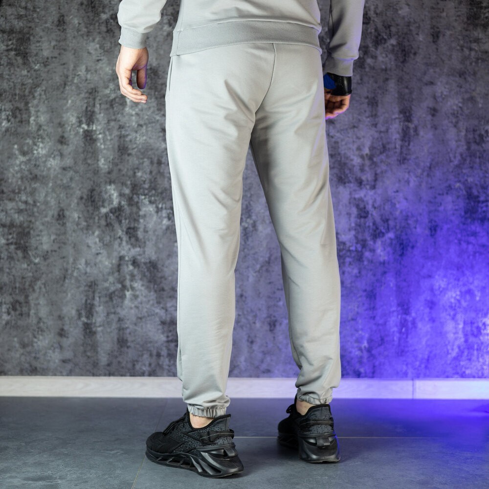 Мужские брюки джогеры с карманами стальные Pobedov 95