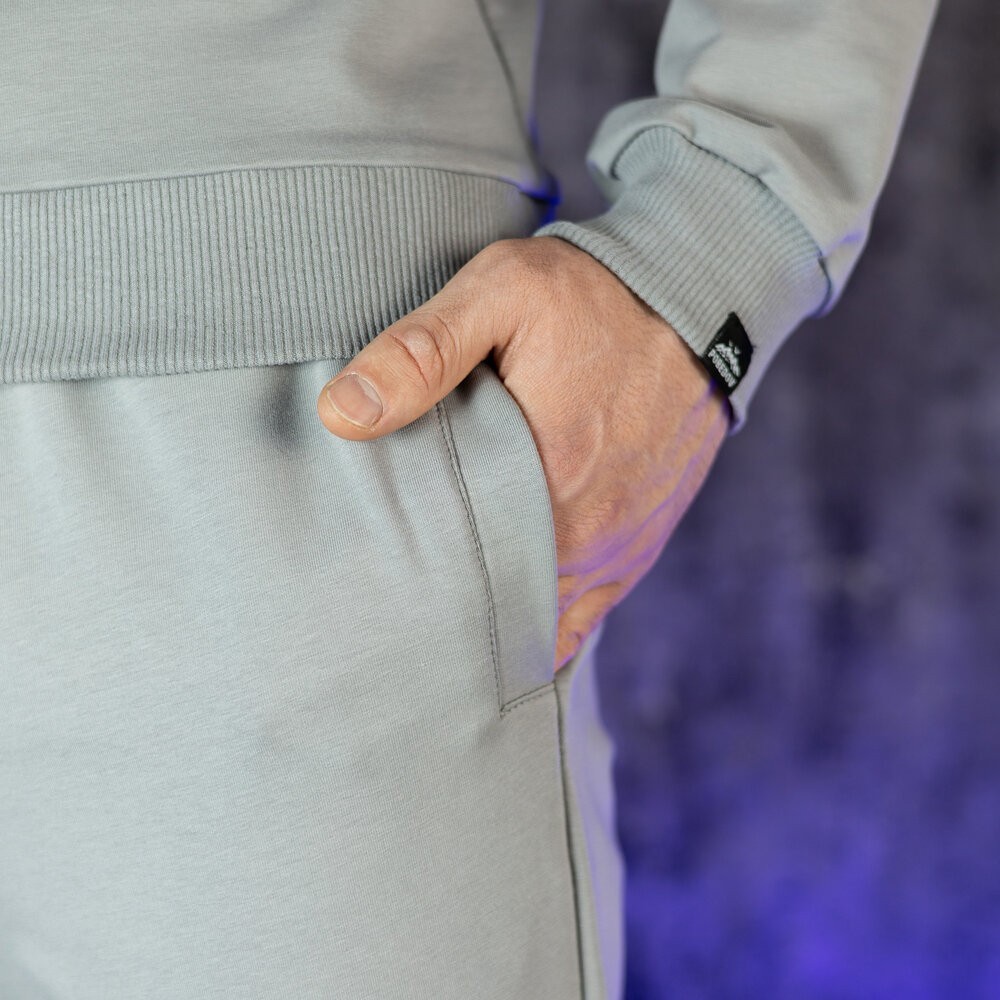 Мужские брюки джогеры с карманами стальные Pobedov 95