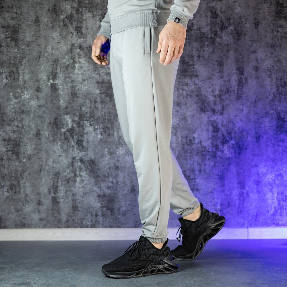 Мужские брюки джогеры с карманами стальные Pobedov 95