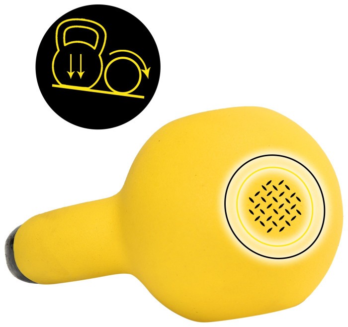 Гиря металлическая Cornix 4 кг с виниловым покрытием XR-0435 Yellow/Black