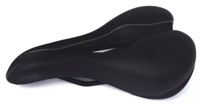 Седло Green Cycle GCS-2604,280мм x 180мм, стальные рейлы, черное