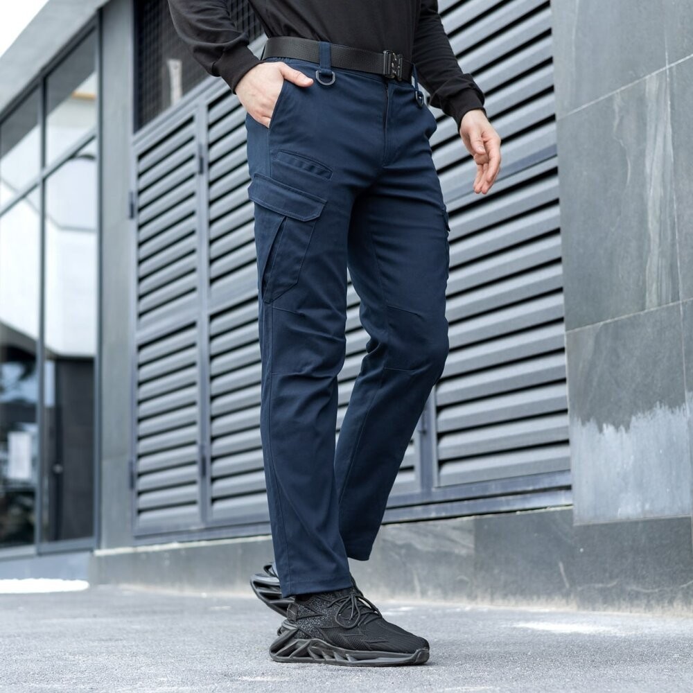 Штани тактичні темно-сині чоловічі M Pobedov Tactical V2, укр, укр