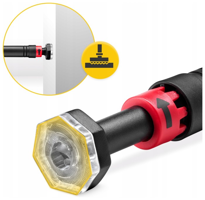 Турник раздвижной 4FIZJO 66-100 см Black/Red (P-5907739310385)