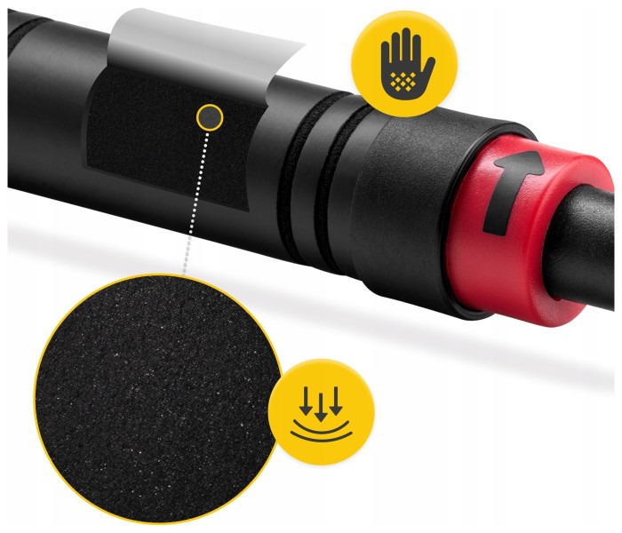 Турник раздвижной 4FIZJO 66-100 см Black/Red (P-5907739310385)