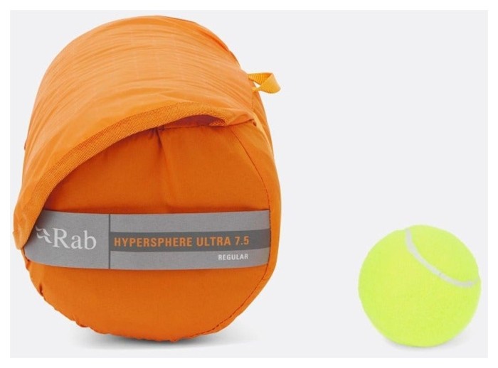 Килимок надувний Rab Hypersphere Ultra 7.5, Marmalade, Regular Wide