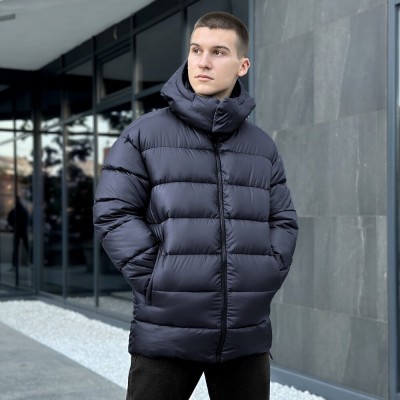 Чоловіча зимова куртка темно-синя Pobedov Snowfall