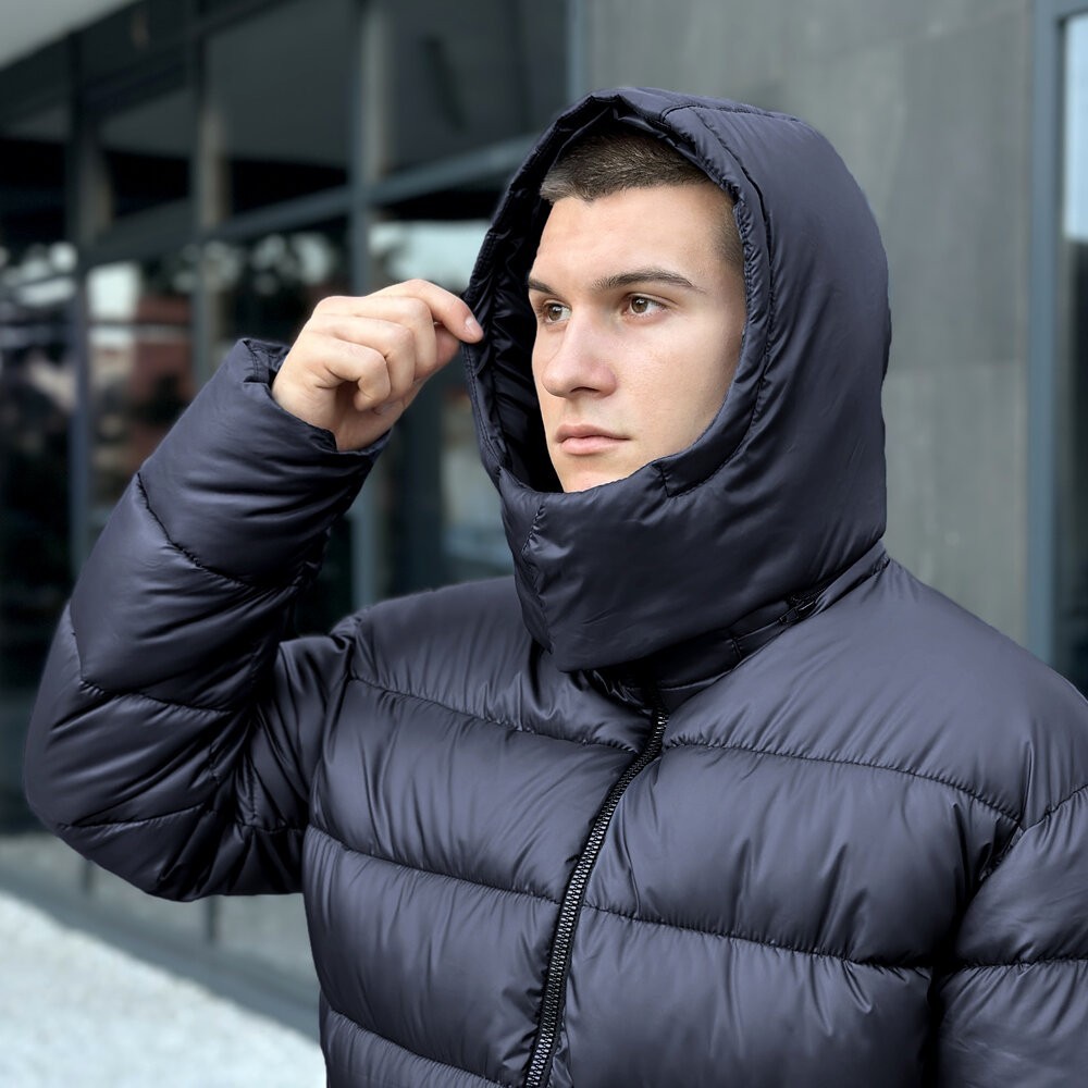 Чоловіча зимова куртка темно-синя Pobedov Snowfall