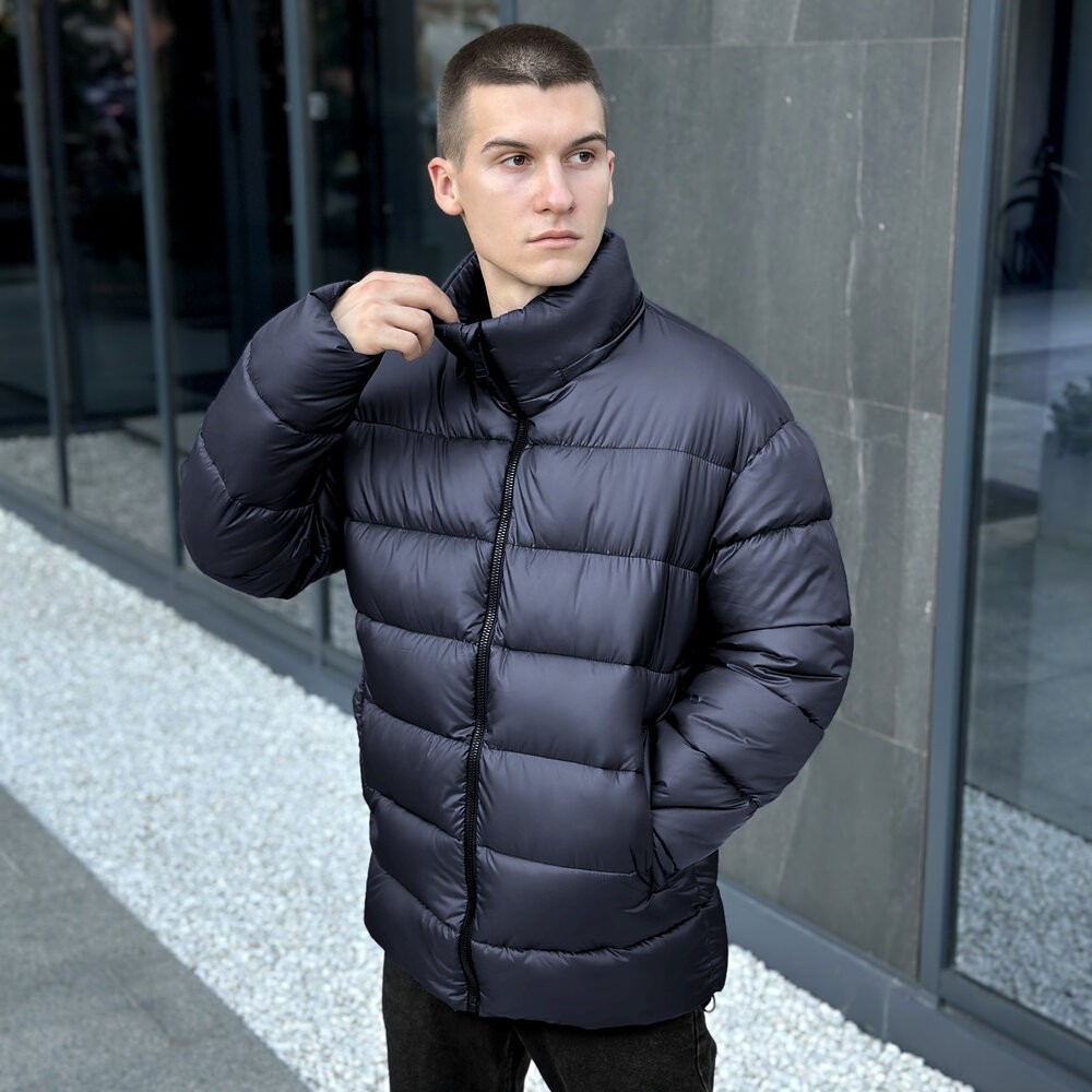 Чоловіча зимова куртка темно-синя Pobedov Snowfall