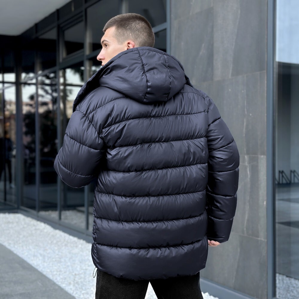 Чоловіча зимова куртка темно-синя Pobedov Snowfall